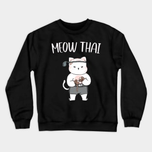 Muay Thai Cat Crewneck Sweatshirt